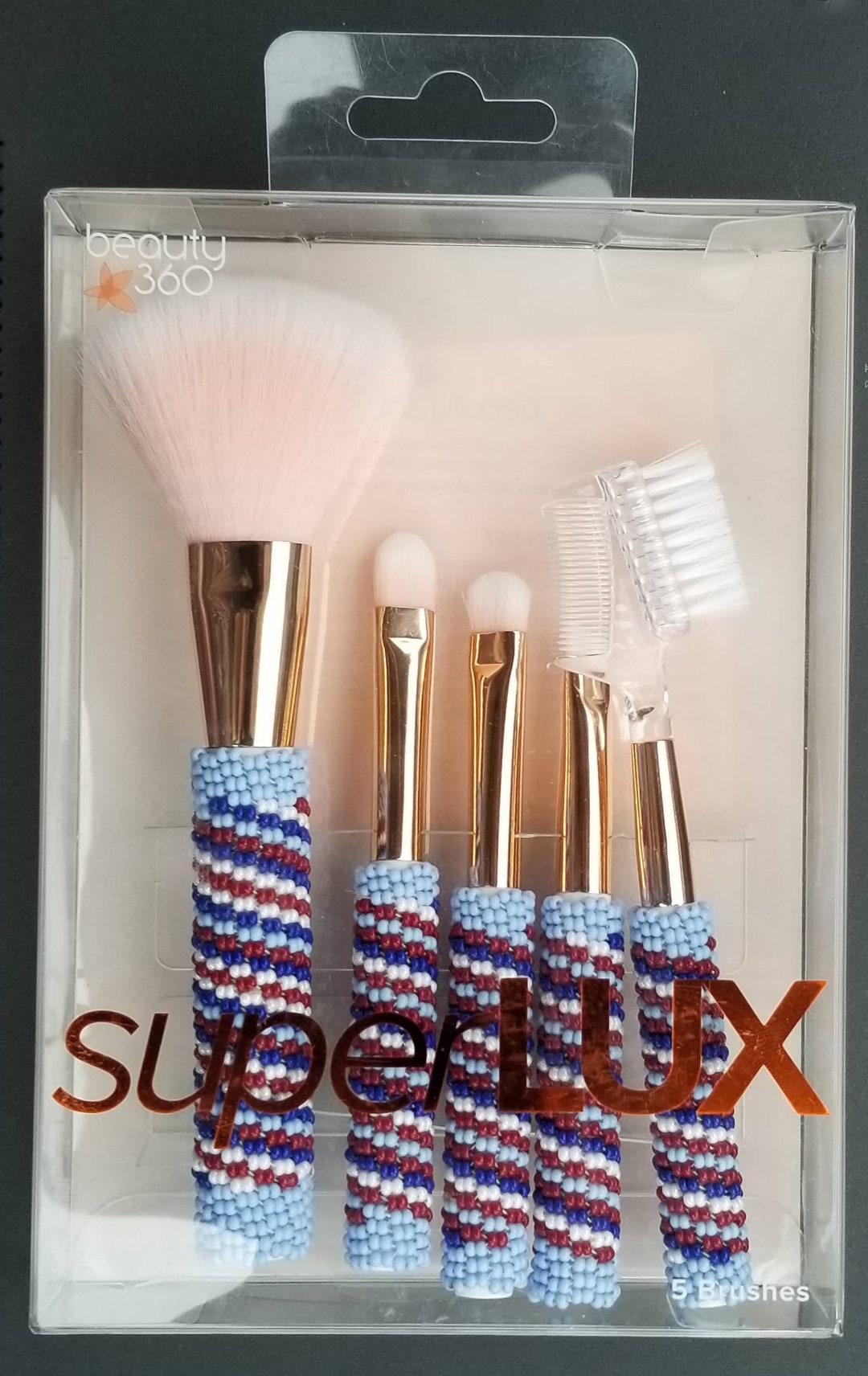 Makeup Brush Set TH200 Beaded Makeup Brush Set 5 Brush Etsy