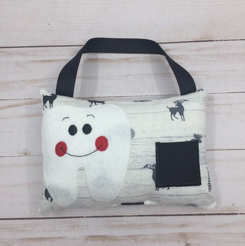 Tooth Fairy Pillow Gray Girl Tooth Fairy Pillow Blue Personalized Tooth Fairy Pillow Tooth Fairy Boy Tooth Fairy Pillow