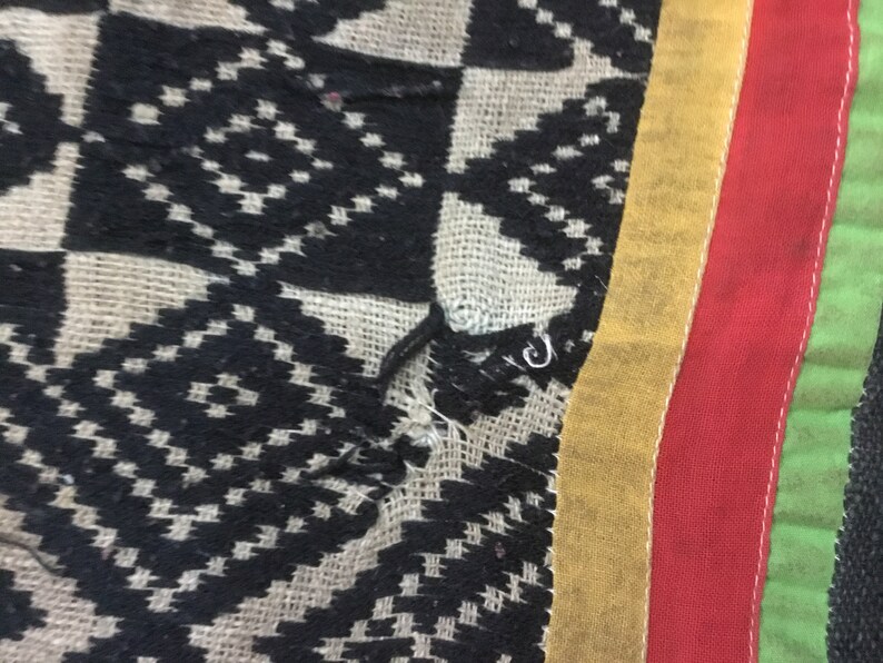 Vintage Vietnamese Tribal Hmong Tay Handwoven Cotton Blanket Etsy