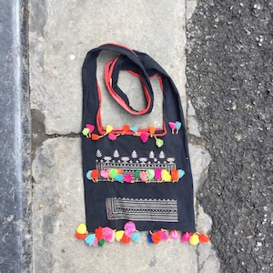 Vintage tribal Hmong Dao minority shouder bag in LaoCai area,north of Vietnam