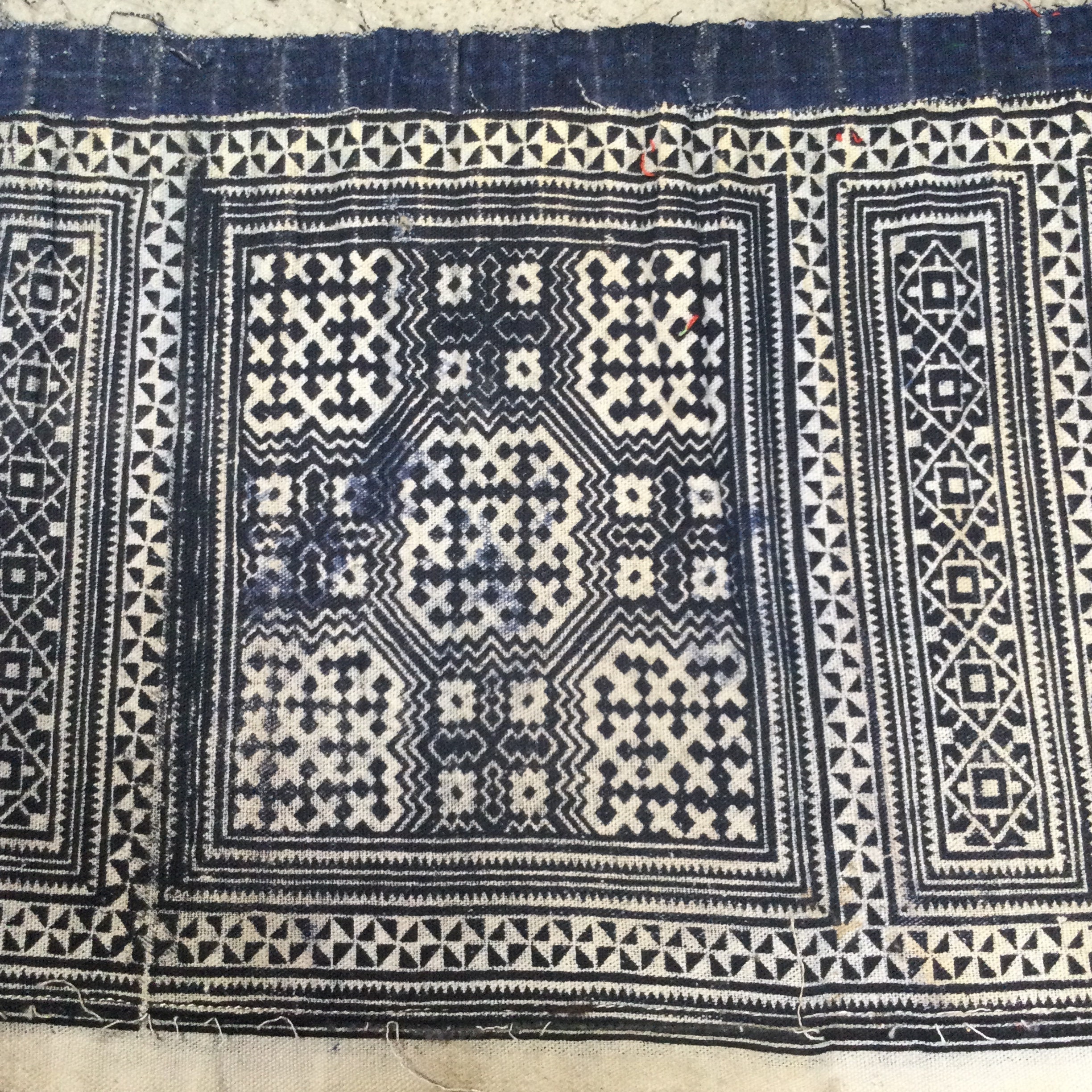 Vintage Tribal Hmong Batik Cotton Long Piece in the North of - Etsy