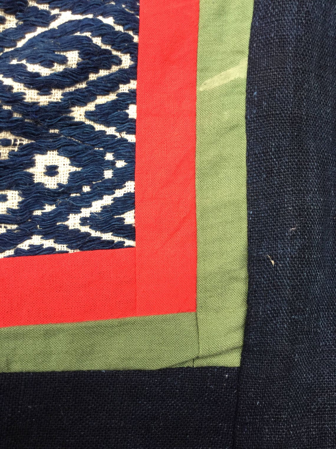 Vintage Vietnamese Tribal Hmong Tay handwoven cotton blanket Etsy