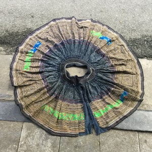 Vintage tribal Hmong women cotton skirt in the north of Vietnam