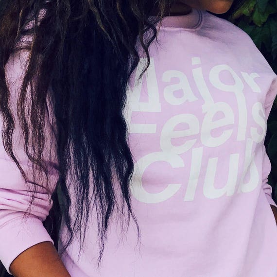 Major Feels Club Sweatshirt Tumblr Aesthetic Clothing White Etsy