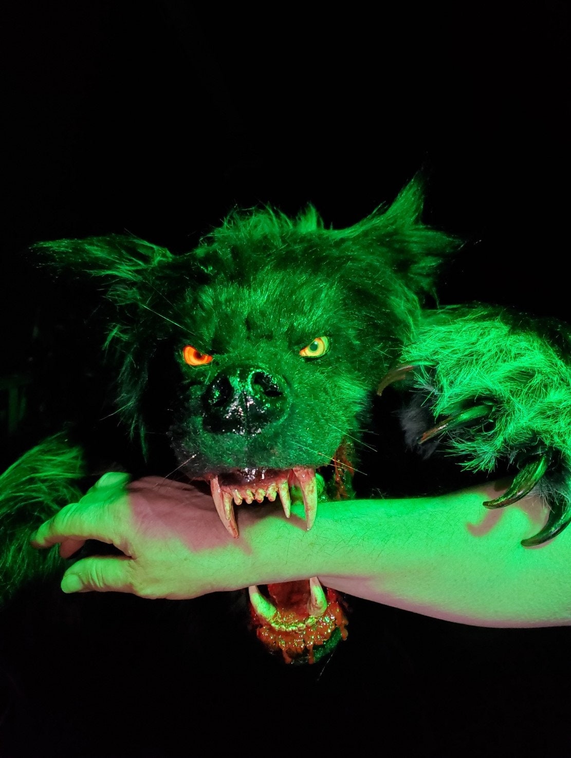 Full Size Standing Werewolf Prop With Glowing LED Eyes Etsy