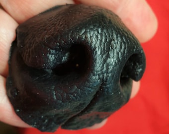 Nez en caoutchouc de costume de masque de chien loup-garou souple et réaliste