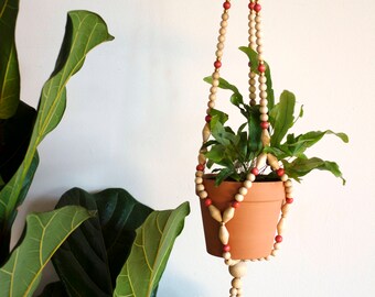 macrame plant hanger tassel