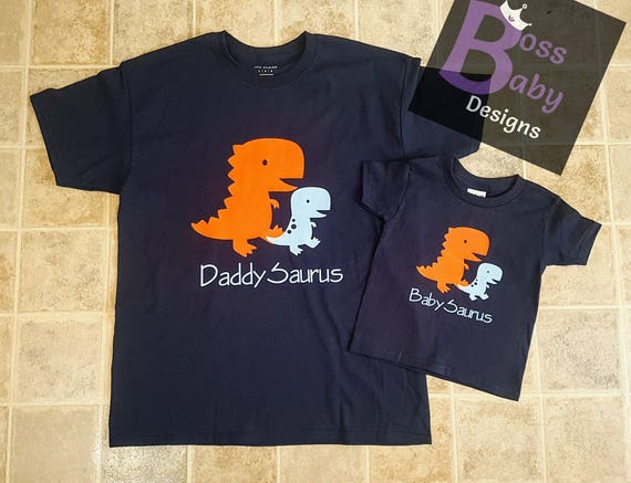 daddysaurus babysaurus t shirt