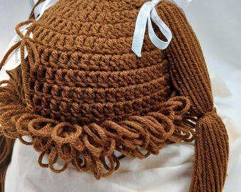 Cabbage patch inspired hat:  Cinnamon
