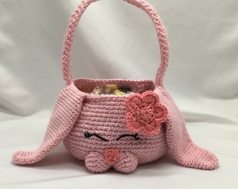 Crocheted Bunny basket