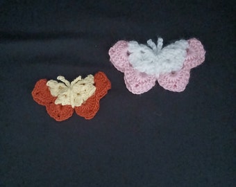 Handmade butterfly set-Crochet