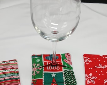 Handmade Wine Glass Slippers-Holiday