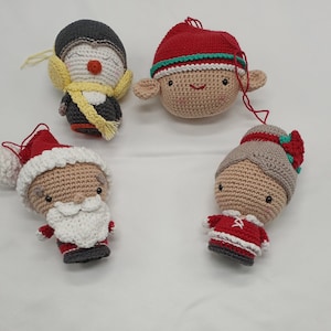 Crocheted Amigurumi Christmas Ornaments