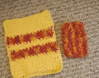 Handmade dishcloth scrubby-crochet