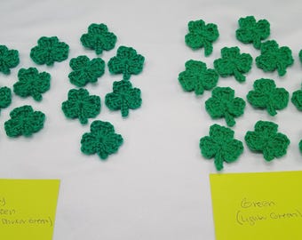 Handmade Shamrocks Set Crochet