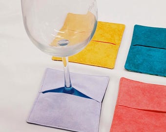 Handmade Wine Glass Slippers-Batik Fabric