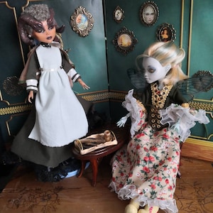 ooak Monster High dolls repainted Carnival Row steampunk inspired creatures Puck Faun & Centaur