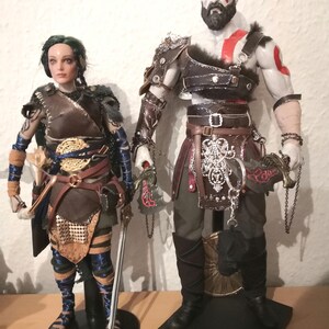 1/6 scale (12") OOAK Actionfiguren verschiedene Charaktäre inspirierte Unikate KRATOS / Monkey King