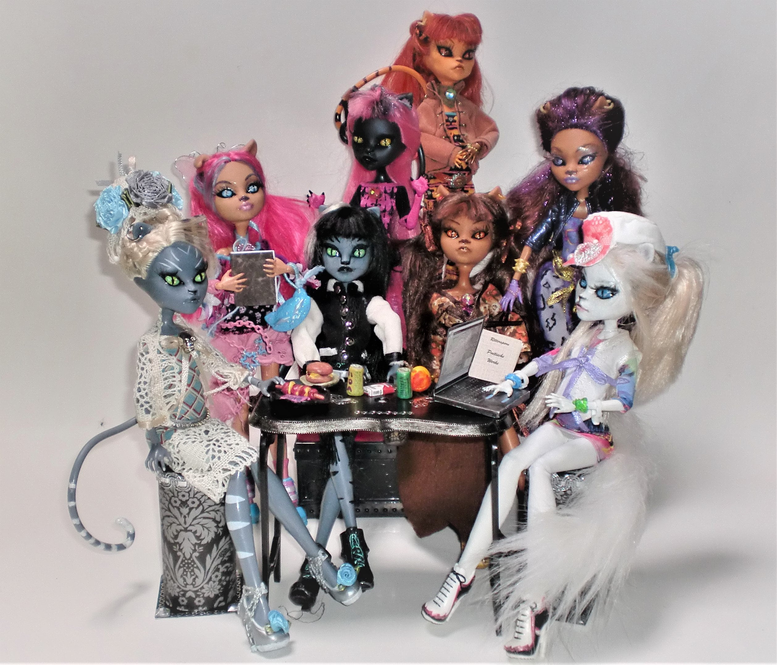 The BUNTE KATZENBANDE 12 Monster High Dolls Repainted - Etsy Finland