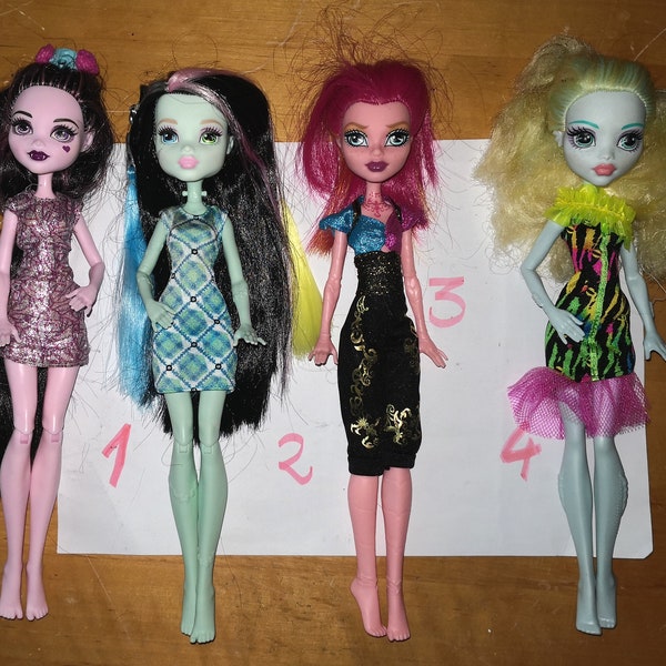 Monster High dolls without accessories standard original for hobbyists