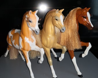 Barbie Pferd groß repainted Unikate Sammlerstücke besondere Muster