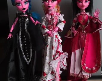 1/4 scale 17" 45 cm tall Monster High doll Gooliope Jellington repainted OOAK unique asian gothic romantic