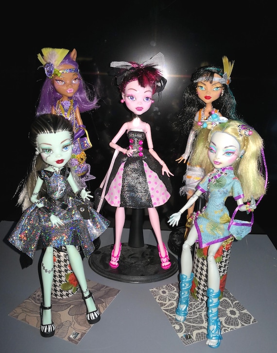 Monster High Dolls PARTY COCKTAIL Dress Outfit Repainted Ooak - Etsy Israel