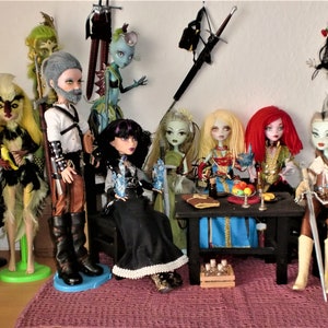 OOAK Monster High Dolls WITCHER Universe Witcher Geralt Ciri Yennefer Triss Keira Shani Eredine Vran Bruxa Vivienne Drowned Plaguemaid