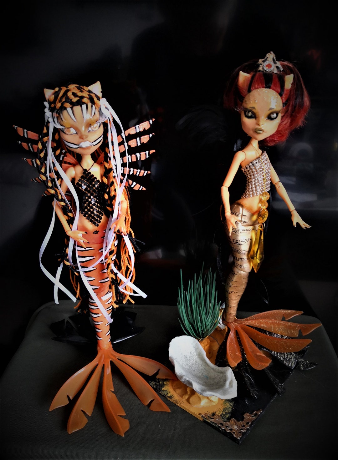 Ooak モンスターハイ人形 ドレッドフィンカーズ フランキー ラグーナ