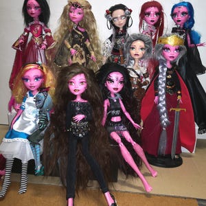1/4 scale 17&quot; 45 cm tall Monster High doll Gooliope Jellington repainted OOAK unique asian gothic romantic