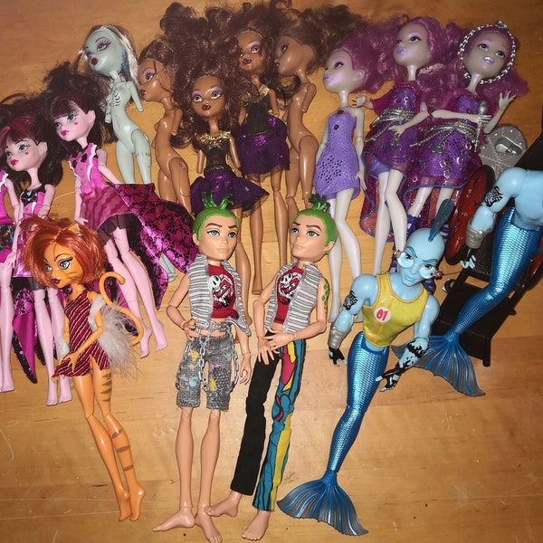 Poupées Monster High originales pour amateurs/OOAK/reboot autres, Toralei, Ari, Deuce, avec fonction