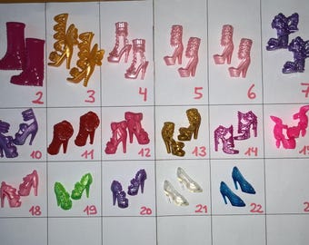 1/6 scale (12&quot;) shoes for Barbies