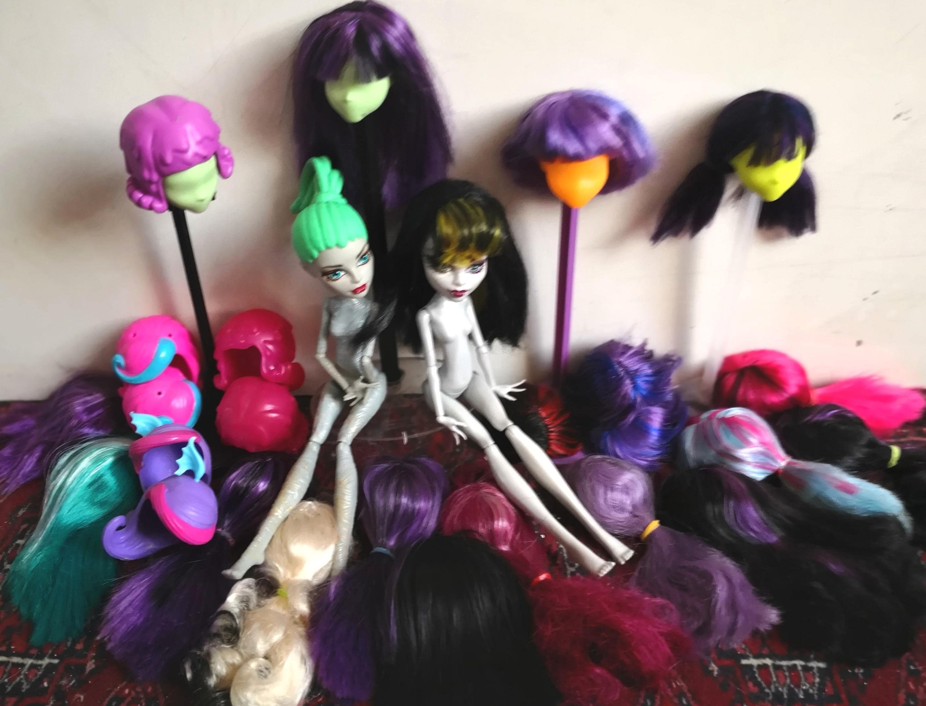 Create a Monster High Doll Parts Wigs 12 Create a Monster High Doll Parts Wigs 12