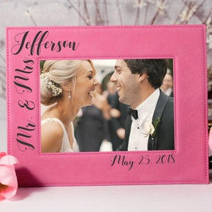 Wedding Photo Frame, Wedding Gift, Custom Picture Frame, Gifts for the Couple, Mr and Mrs Gift, Custom Wedding Photo, Wedding Picture Gift