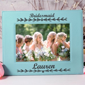 Bridal Party Picture Frame, Engraved Bridesmaid Picture Frame, Gift For Bridesmaids, 5x7 Picture Frame, 4x6 Frame, 8x10 Photo Frame, Wedding