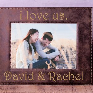 I Love Us Frame, Wife Gift, Girlfriend Gift, Anniversary Gift, Engaged, Women Gift, Personalized Frame, Fiance Gift, I Love You, Engagement