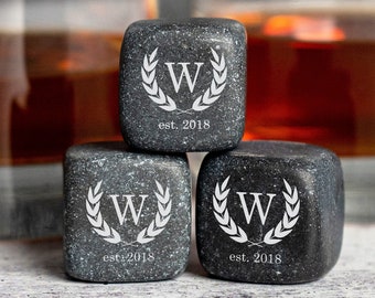 Whiskey Stones, Whiskey Stone Set, Whiskey Gift, Home Bar, Groomsman Gift, Personalized Chilling Stones, Drink Stones, Personalized Whiskey
