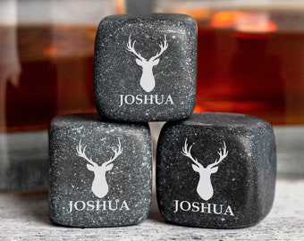 Whiskey Stones, Whiskey Stone Set, Whiskey Gift, Home Bar, Groomsman Gift, Personalized Chilling Stones, Drink Stones, Personalized Whiskey