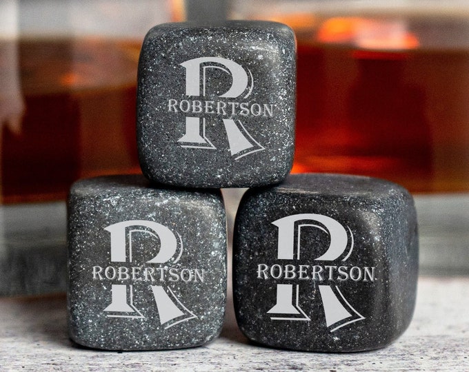 Whiskey Stones, Whiskey Stone Set, Whiskey Gift, Home Bar, Groomsman Gift, Personalized Chilling Stones, Drink Stones, Personalized Whiskey