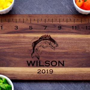 Fathers Day Gift, Personalized Cutting Board, Gift for Dad, Fathers Day Fishing, Fishing, Fishing Gift, Husband Gift, Boyfriend Gift, Fish