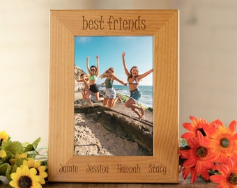 Friend Picture Frame, Custom Picture Frame, Friendship Gift, 5x7 Picture Frame, 8x10 Photo Frame, Best Friend Gift, Personalized Frame