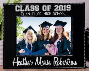 Graduation Frame, High School Grad, Personalized Frame, 5x7 Picture Frame, 4x6 Frame, 8x10 Photo Frame, Graduation Gift, Gift for Graduate