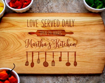 Personalized Cutting Board Mothers Day, Gift for Mom, Mother's Day Gift from Husband, Charcuterie Board, Mothers Day Gift from Son, Custom