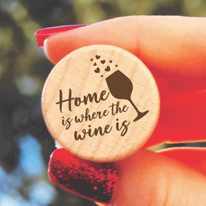 Personalized Wine Bottle Stopper, Cork Bottle Stopper, Custom Wine Stopper, Wine Cork Gift, Cork Stopper, Wine Lover Gift, Housewarming Gift