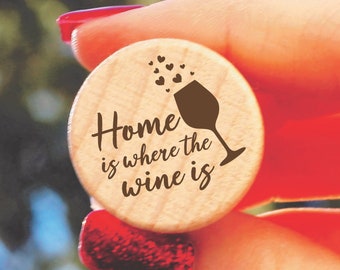 Personalized Wine Bottle Stopper, Cork Bottle Stopper, Custom Wine Stopper, Wine Cork Gift, Cork Stopper, Wine Lover Gift, Housewarming Gift