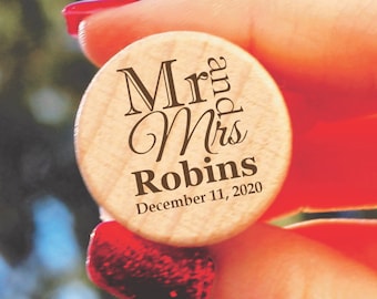 Wedding Thank You, Wedding Favors For Guest In Bulk, Wedding Favors, Thank You Wedding Guest, Personalized Wine Cork, Custom Wedding Favor