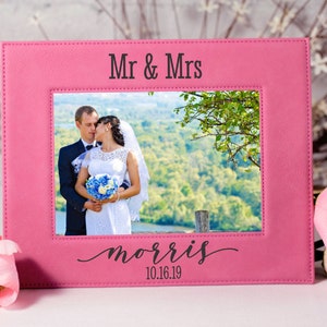 Mr and Mrs Photo Frame, Wedding Gift, Bride and Groom, Gifts for the Couple, Mr and Mrs Gift, Custom Wedding Photo, Wedding Picture Gift