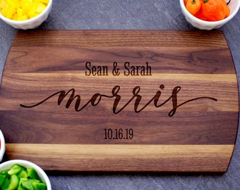 Personalized Cutting Board, Custom Cheese Board, Charcuterie Board, Housewarming, Wedding Gift, Engagement, Newlywed Gift, Gift for Couple