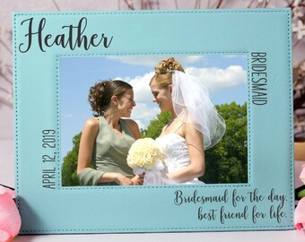 Bridal Party Picture Frame Bride Squad Bride Tribe I Do Crew Maid of Honor Bridesmaid Gift Wedding Party Keepsake Matron of Honor