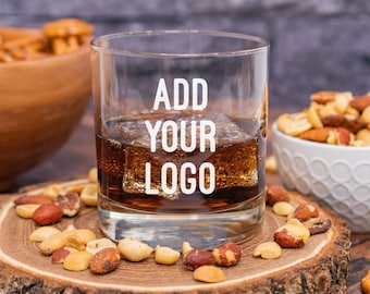 Bulk Branded Gifts, Logo Whiskey Glass, Promo Items, Corporate Gift, Business Guest Favors, Custom Whiskey Glass, Logo Engraved Glassware